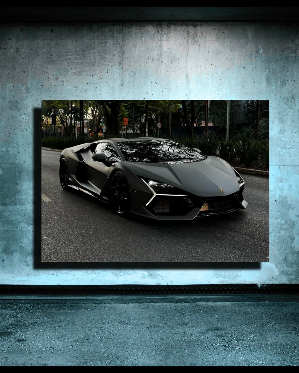 Lamborghini Revuelto Neon Poster