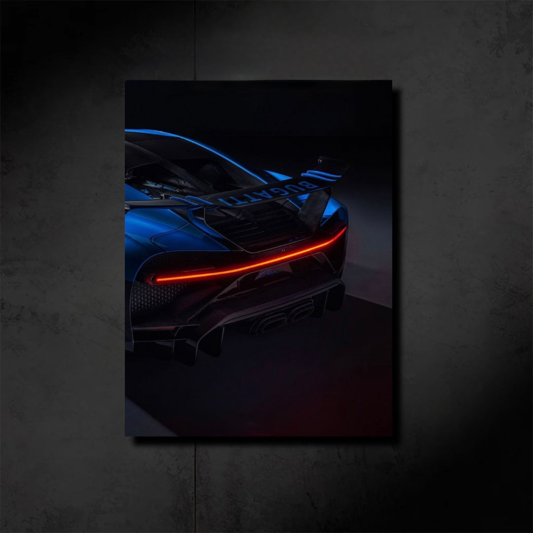 Bugatti Chiron Pur Sport Neon Poster