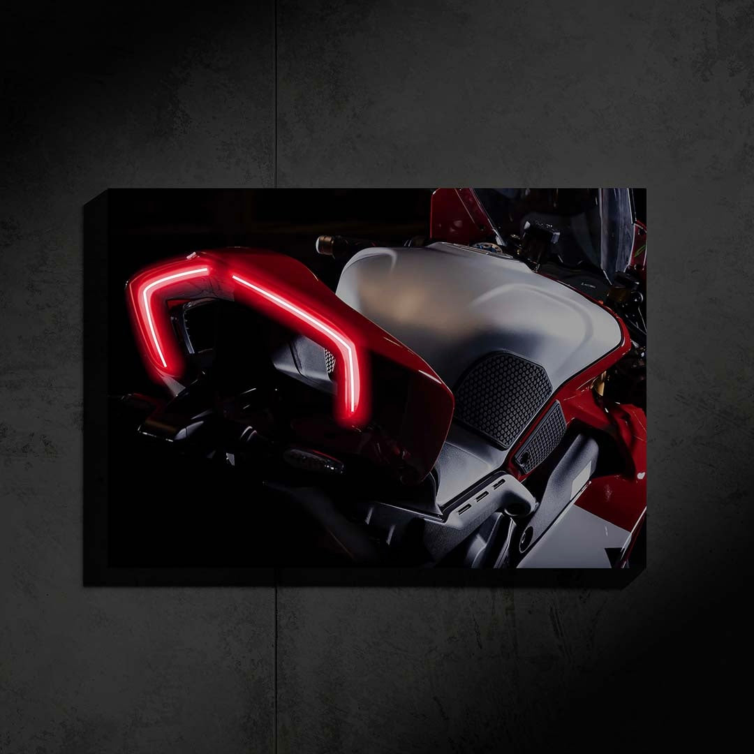 Ducati Panigale V4 Neon Poster