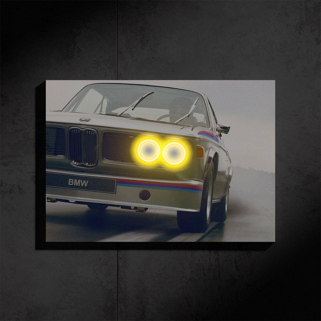 BMW CSL 3.0 Neon Poster