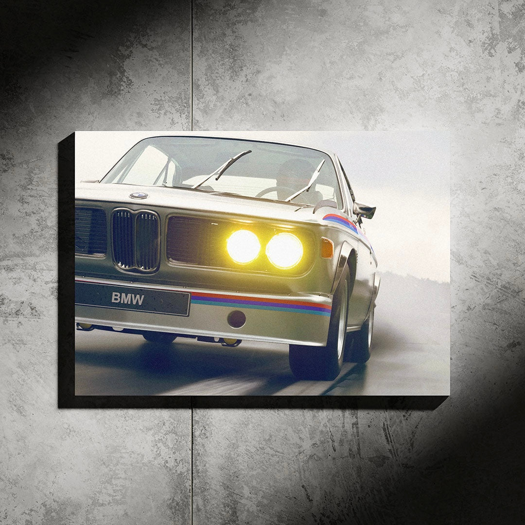 BMW CSL 3.0 Neon Poster