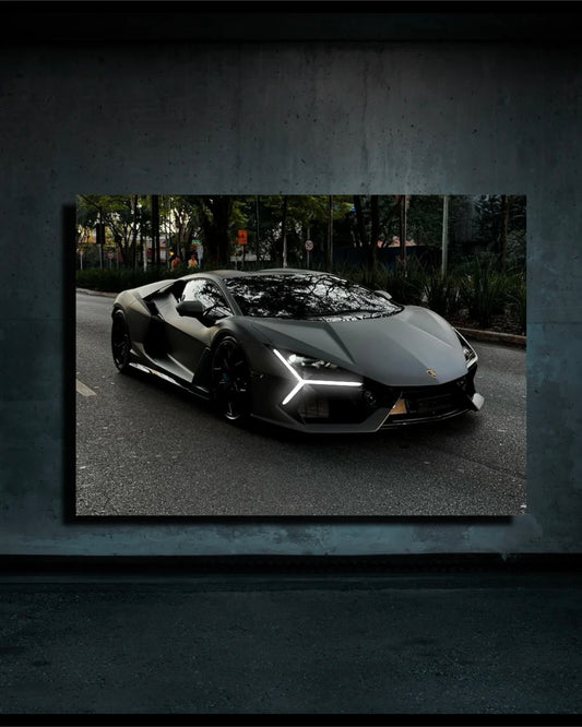 Lamborghini Revuelto Neon Poster