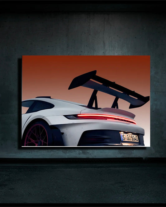 Porsche GT3 RS Neon Poster