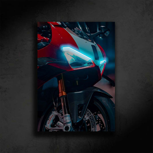 Ducati Panigale V4 Neon Poster