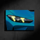 BMW M4 CS Neon Poster
