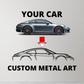 Custom Car Silhouette Metal Wall Art