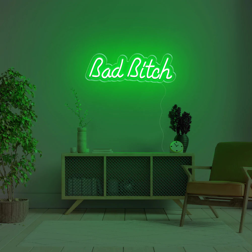 "Bad Bitch" Neon Sign