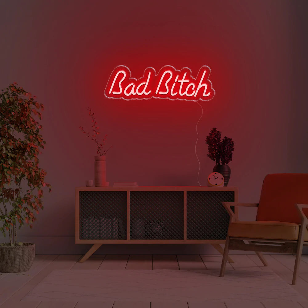 "Bad Bitch" Neon Sign