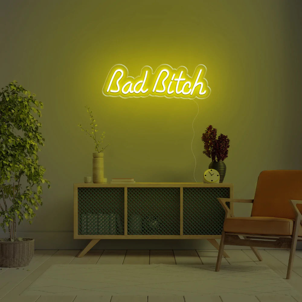 "Bad Bitch" Neon Sign