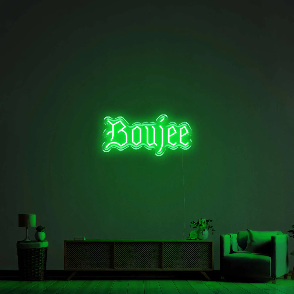 "Boujee" Neon Sign