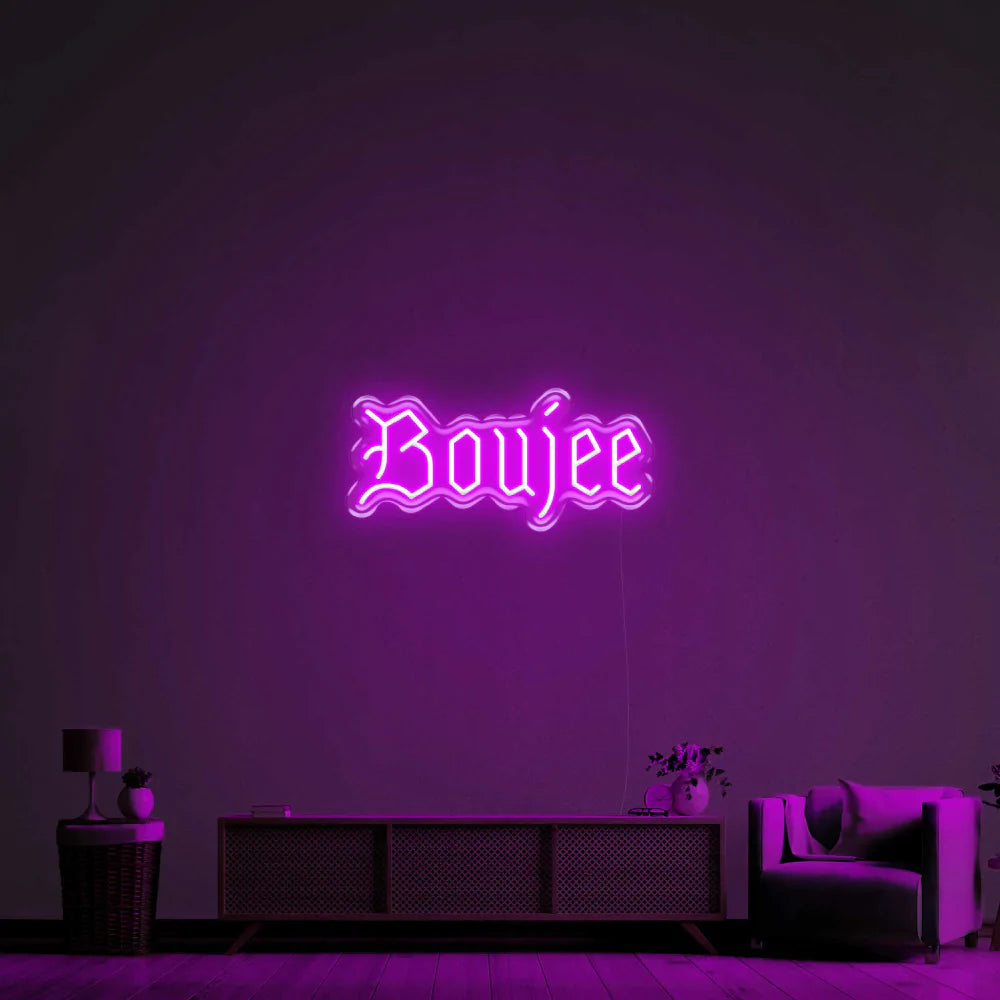 "Boujee" Neon Sign