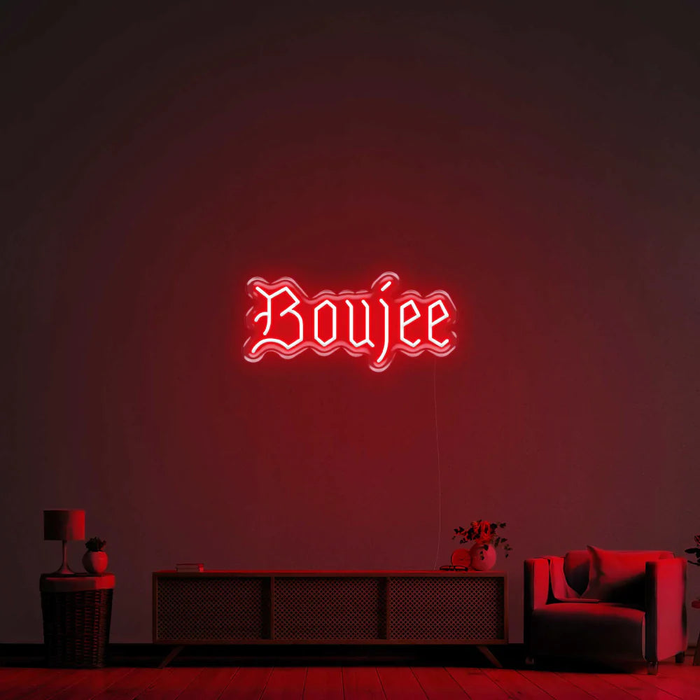 "Boujee" Neon Sign