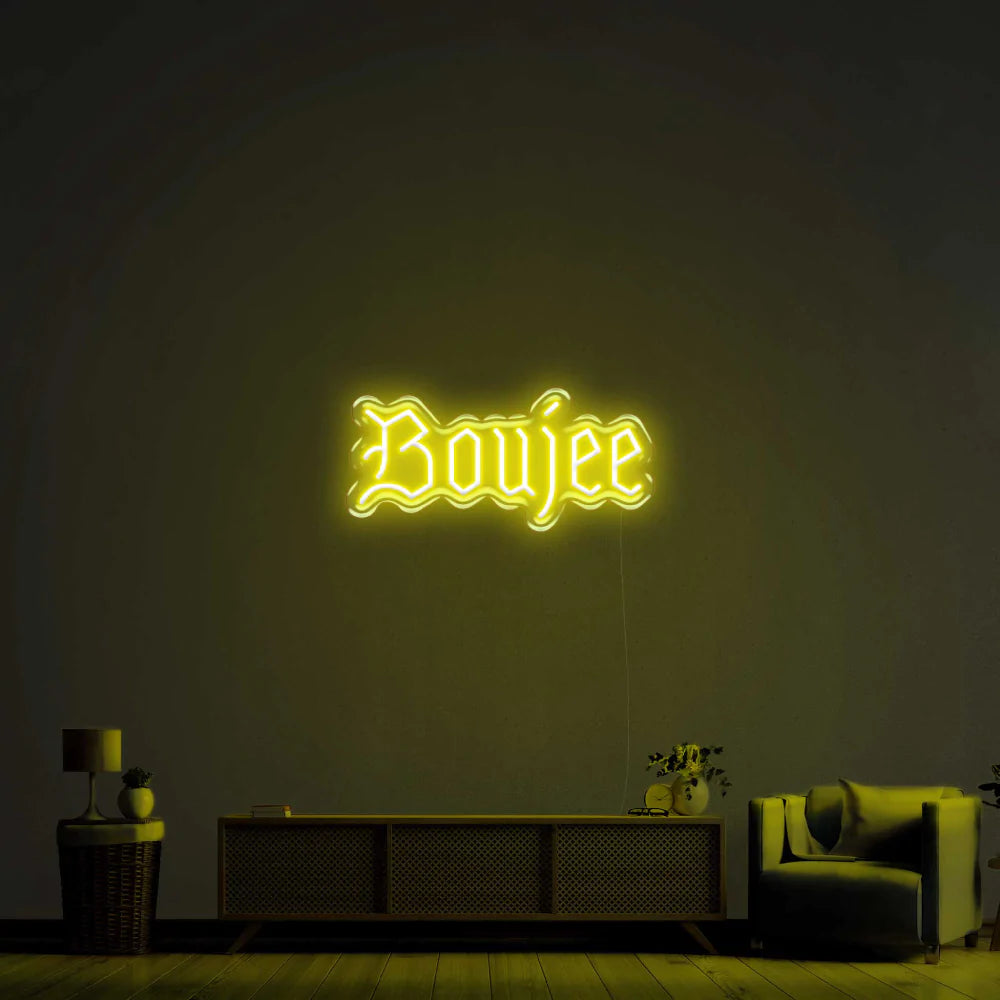"Boujee" Neon Sign