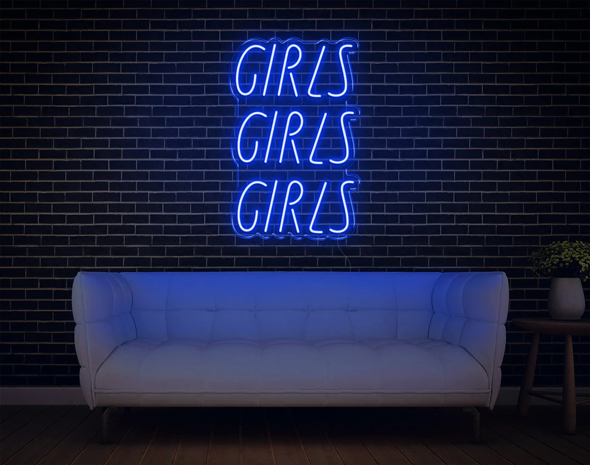 "Girls Girls Girls" Neon Sign