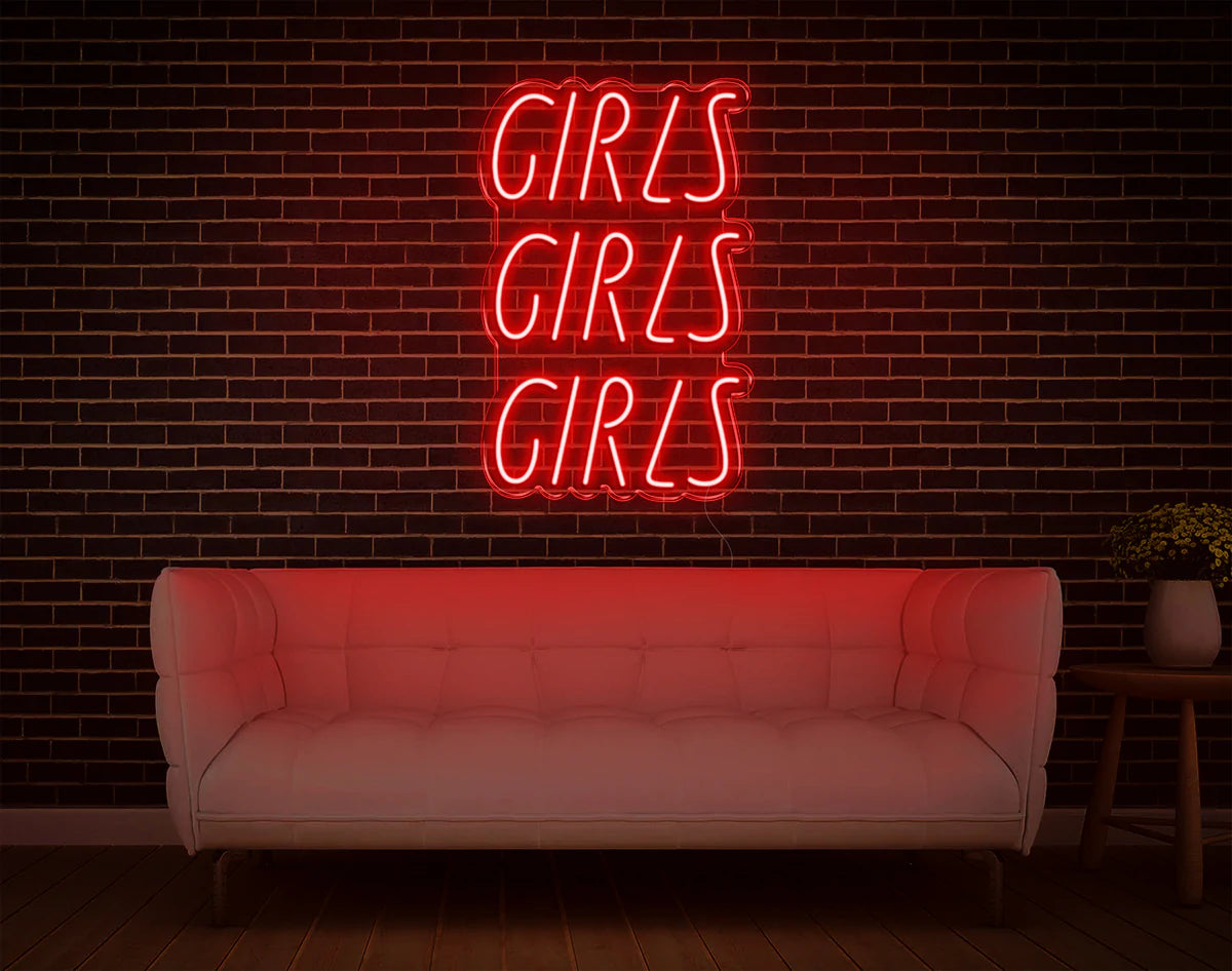 "Girls Girls Girls" Neon Sign