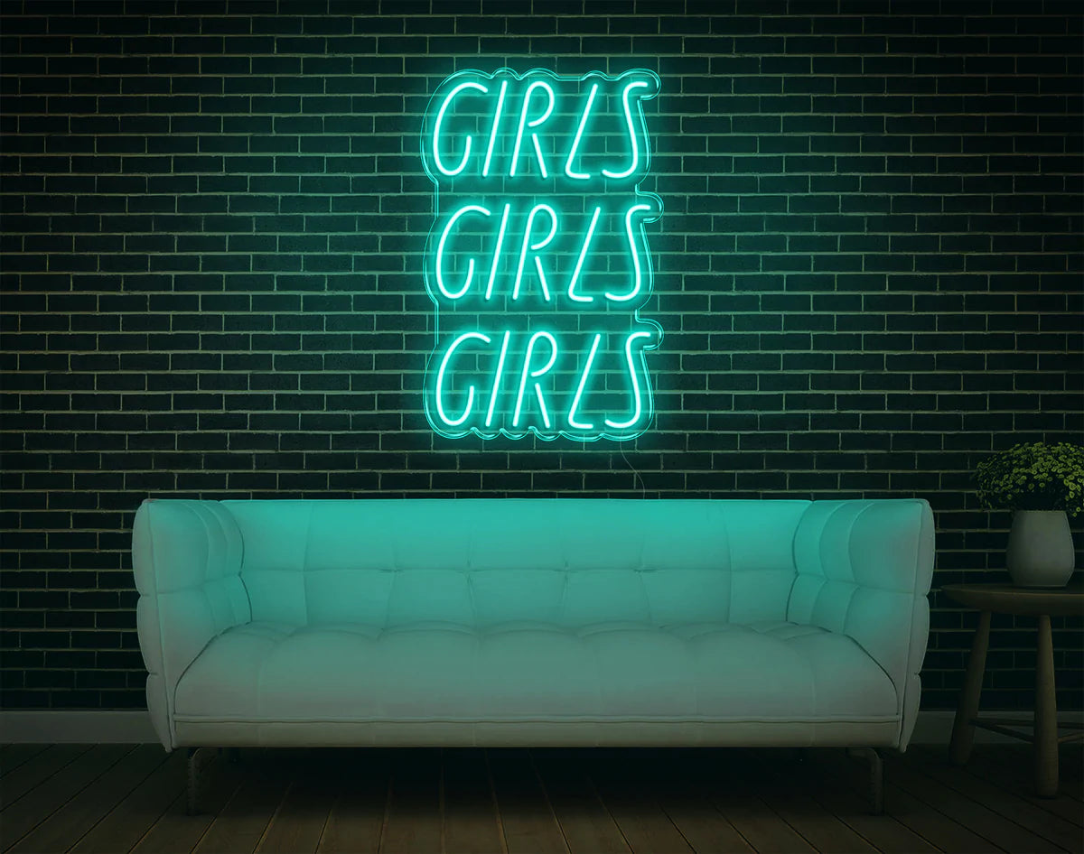 "Girls Girls Girls" Neon Sign