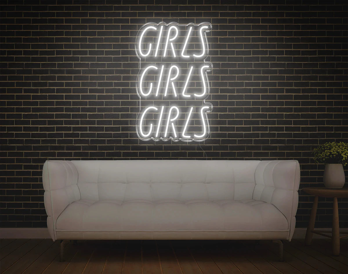 "Girls Girls Girls" Neon Sign