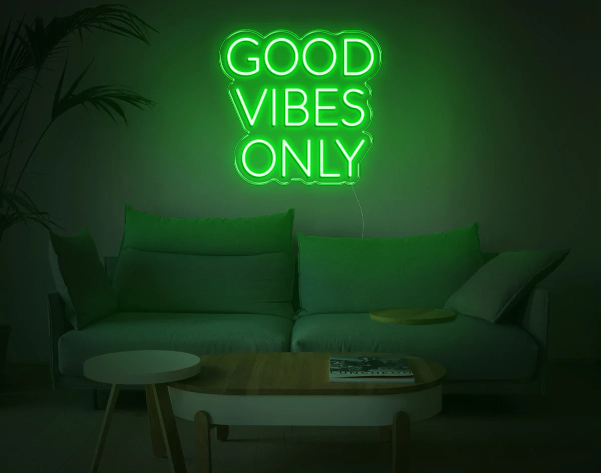 "Good Vibes Only" Neon Sign