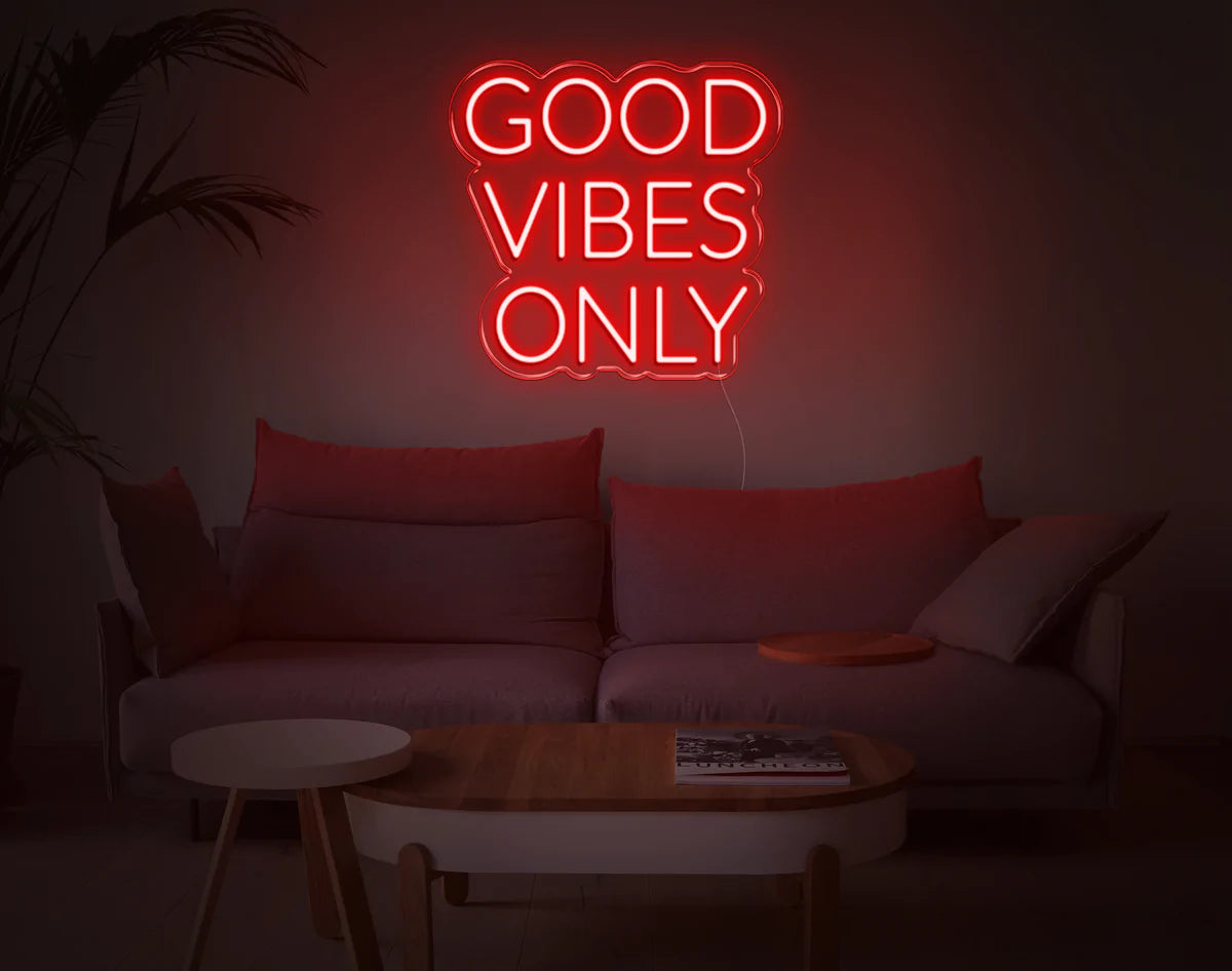 "Good Vibes Only" Neon Sign