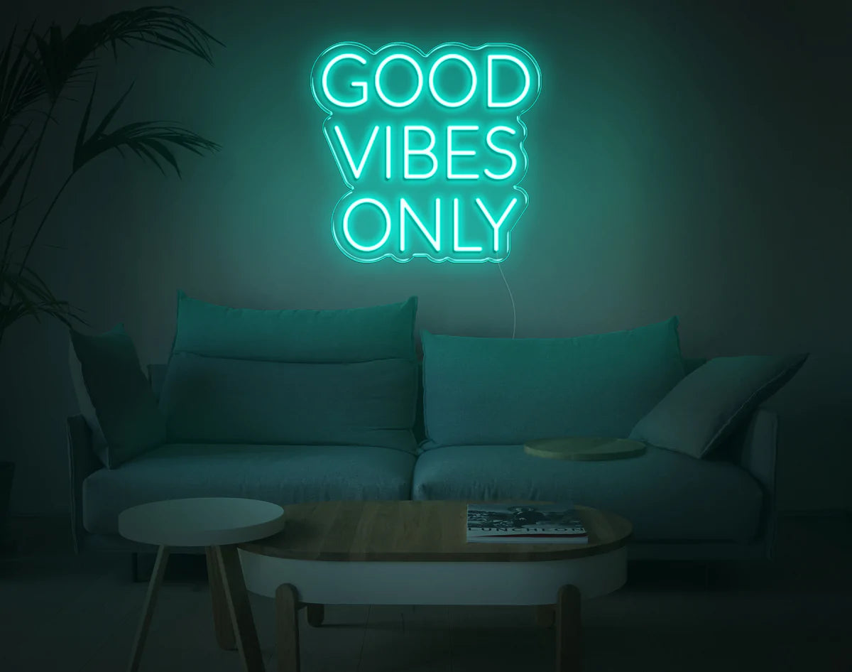 "Good Vibes Only" Neon Sign