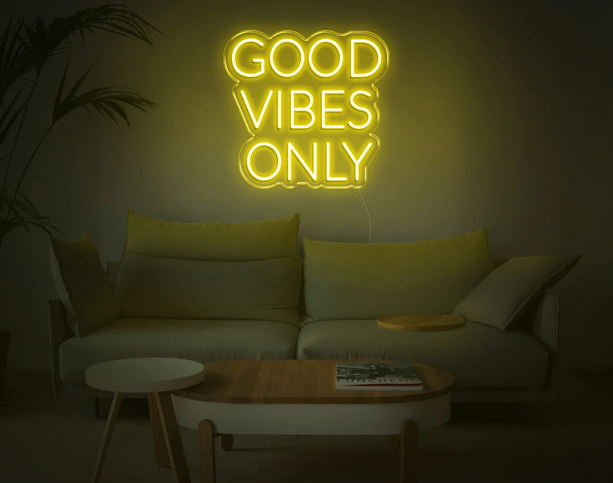 "Good Vibes Only" Neon Sign