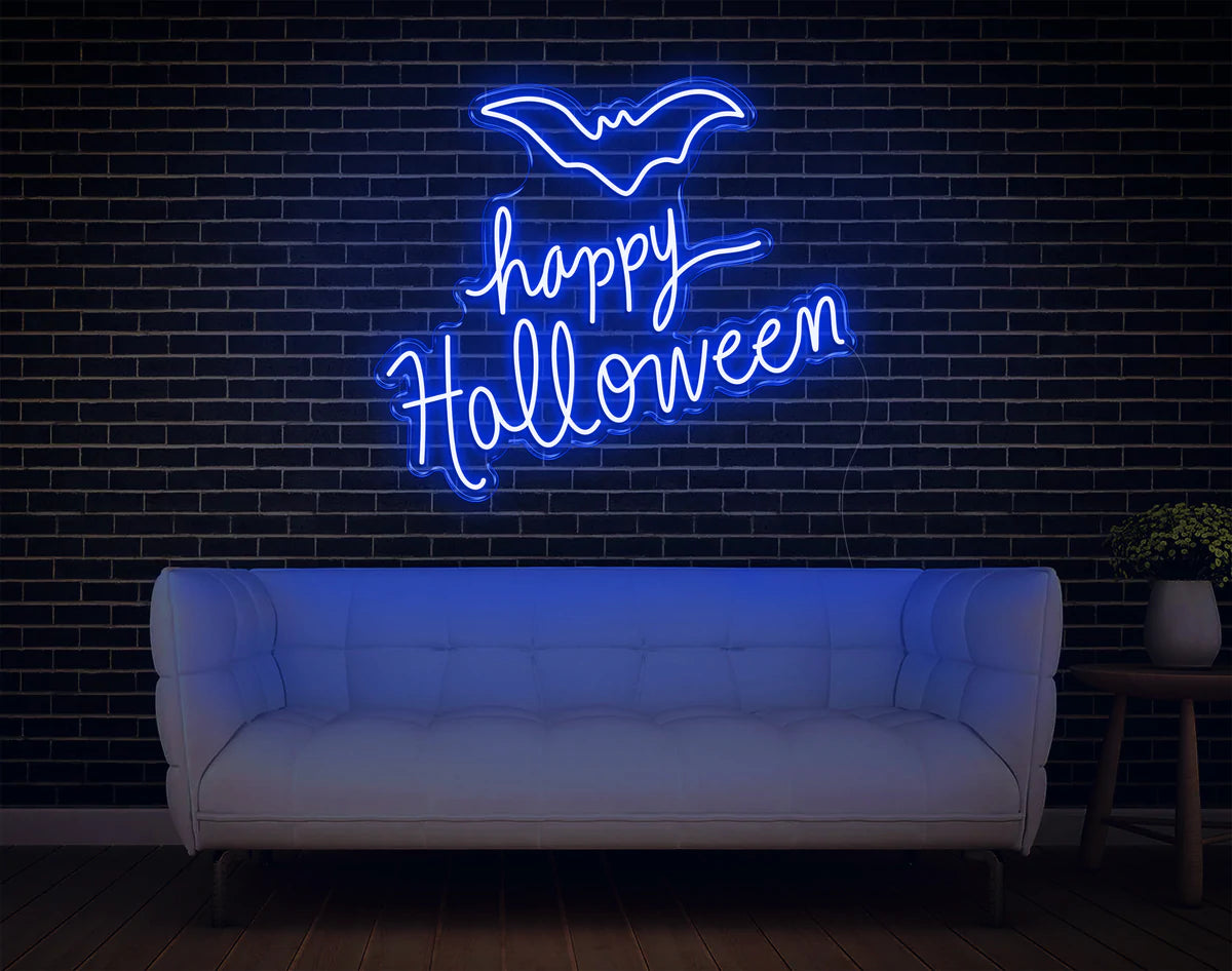 "Happy Halloween" Neon Sign