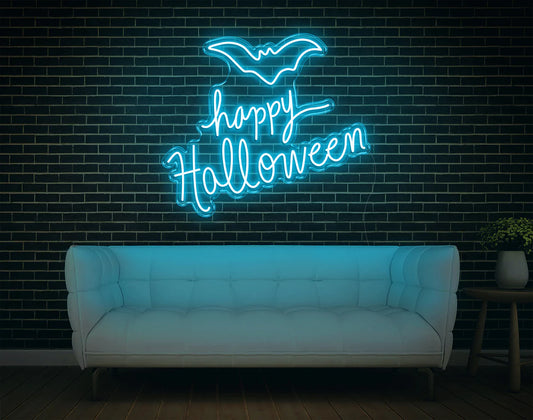 "Happy Halloween" Neon Sign