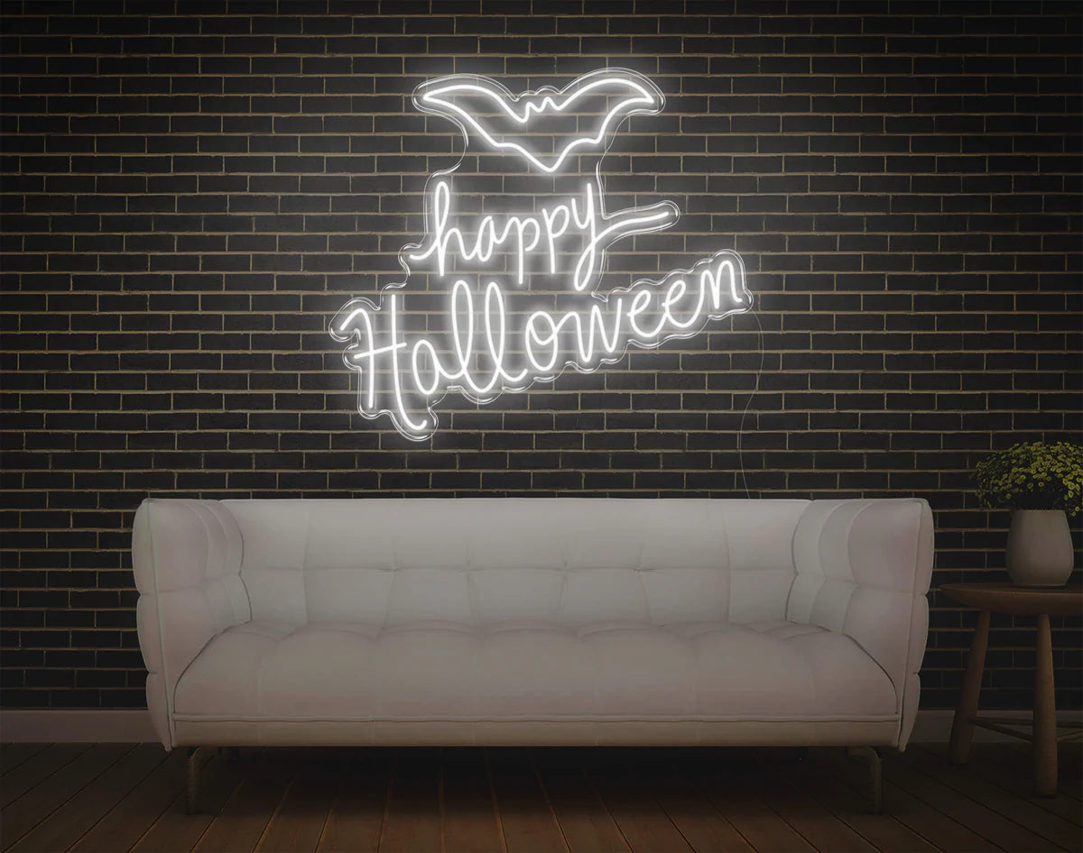 "Happy Halloween" Neon Sign