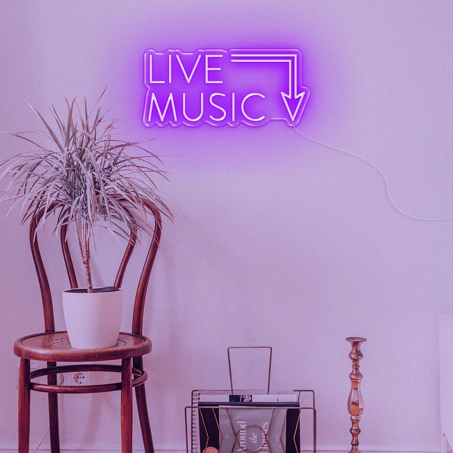 "Live Music" Neon Sign