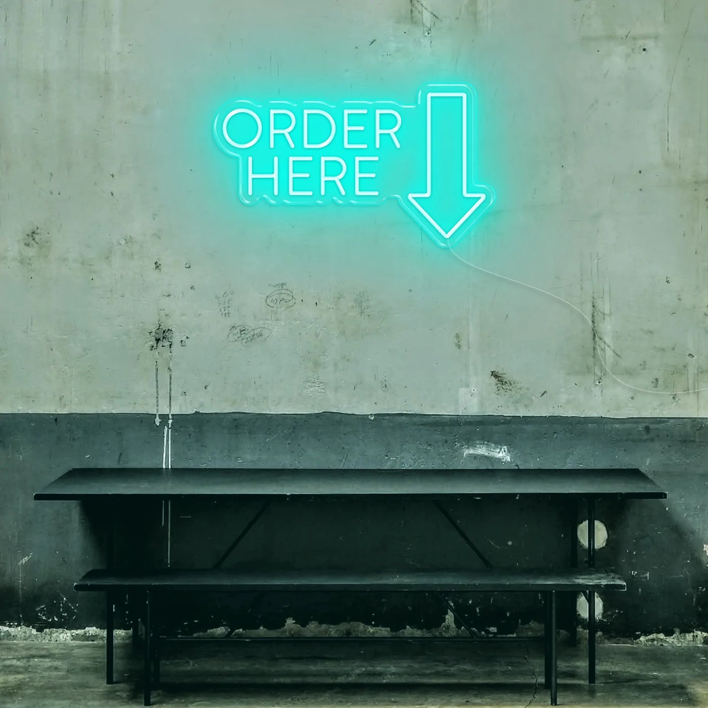 "Order Here" Neon Sign