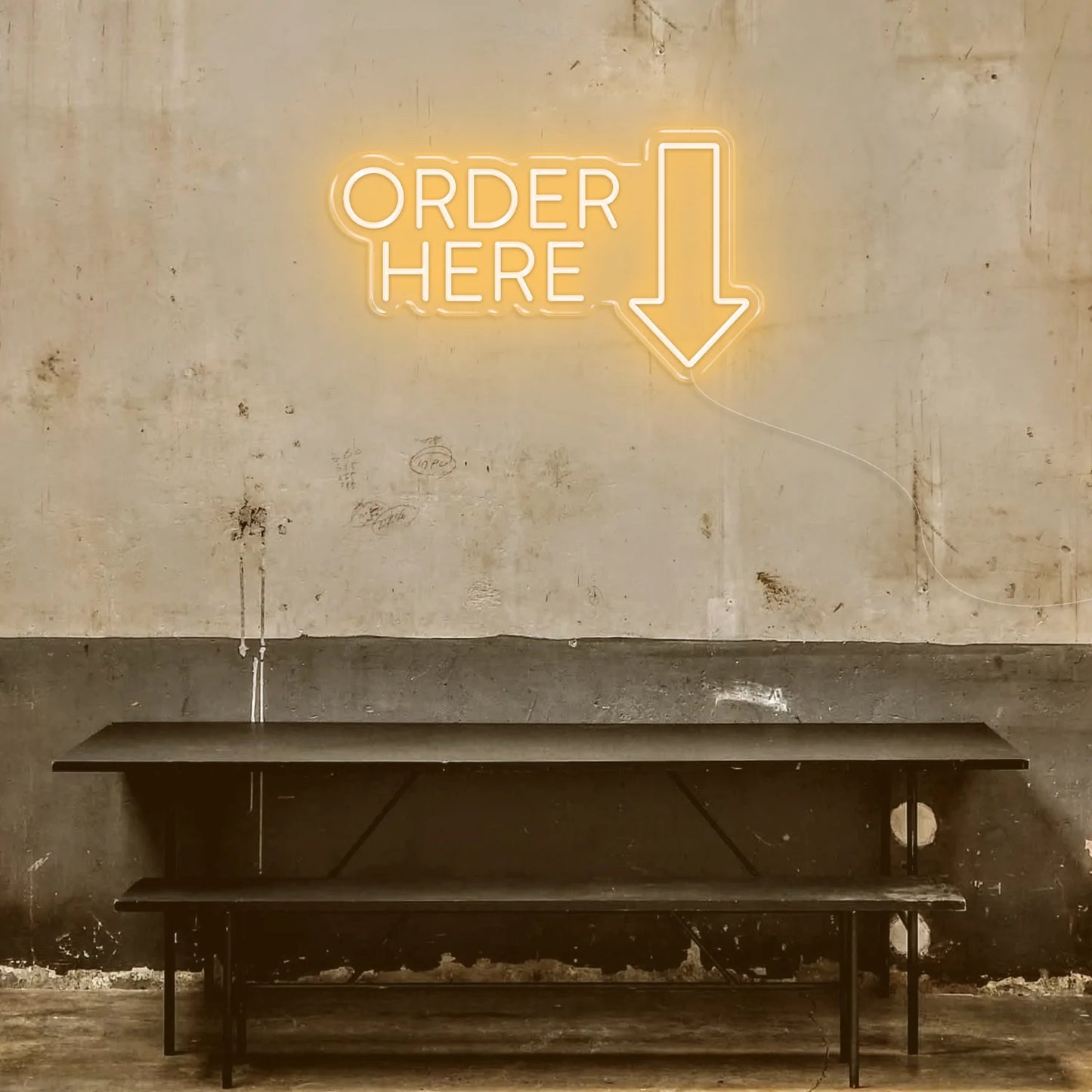 "Order Here" Neon Sign