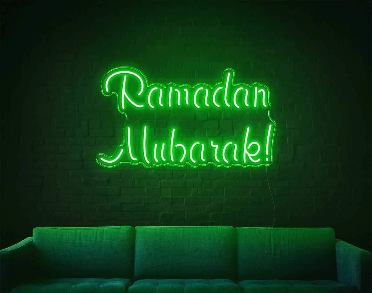 "Ramadan Mubarak" Neon Sign