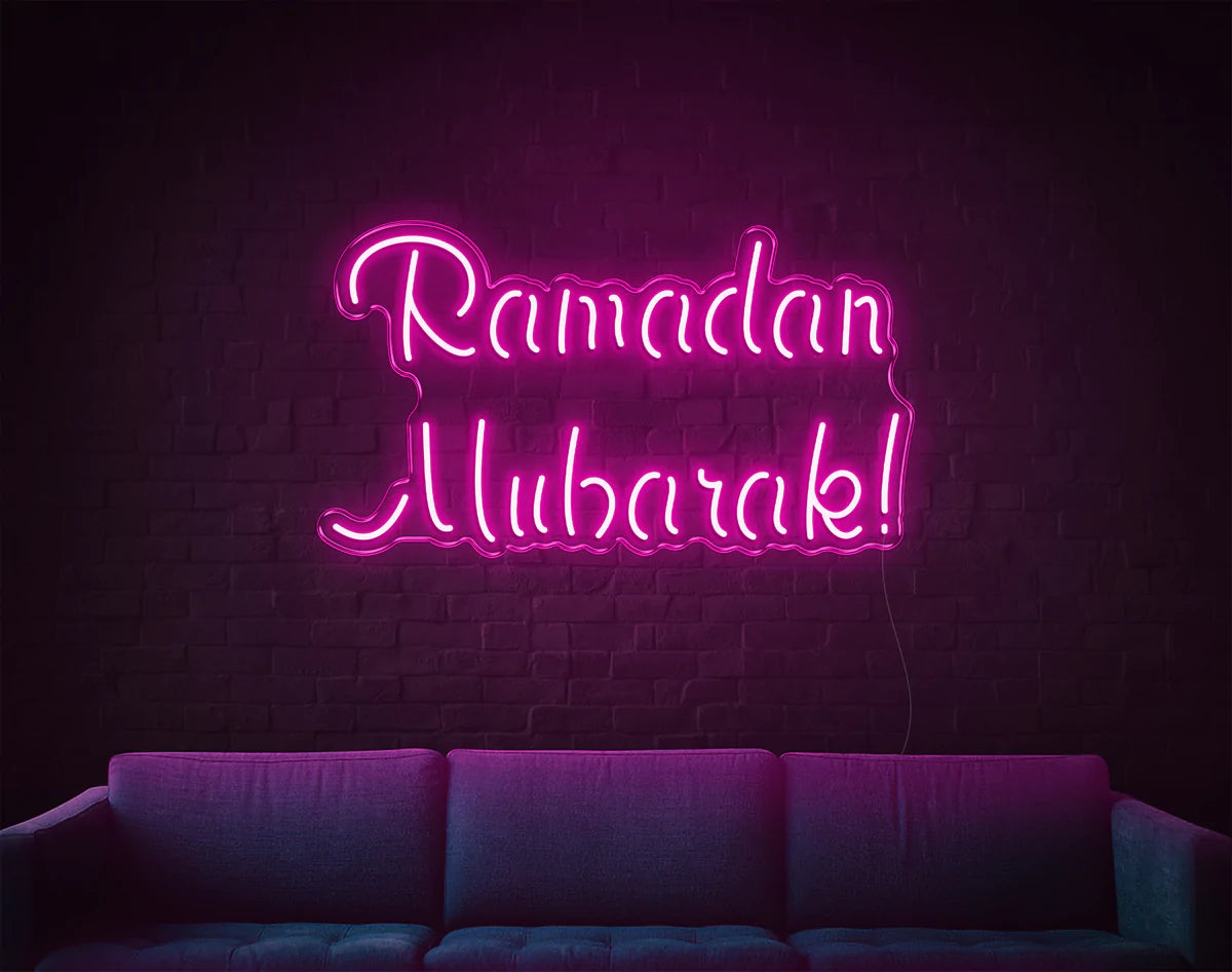 "Ramadan Mubarak" Neon Sign