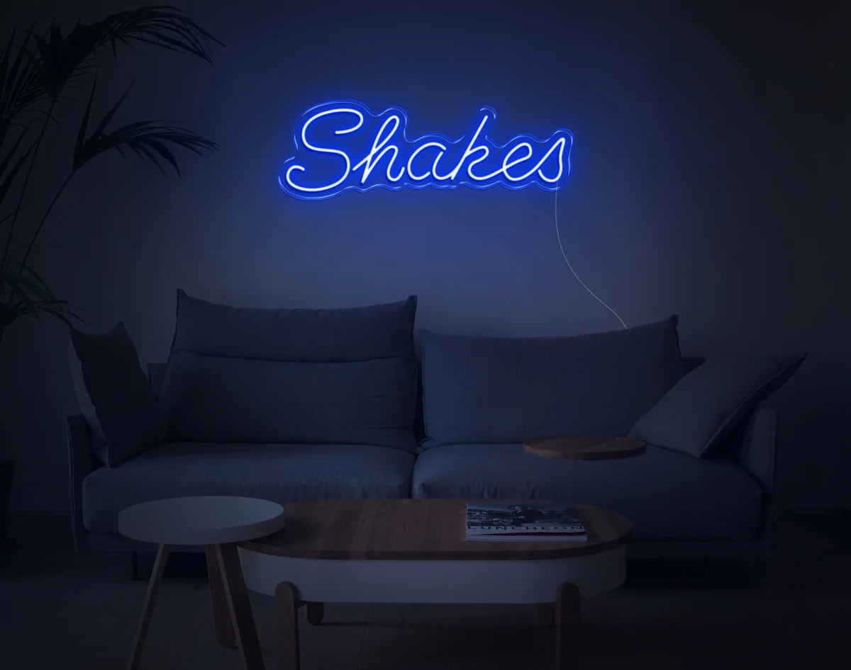 "Shakes" Neon Sign