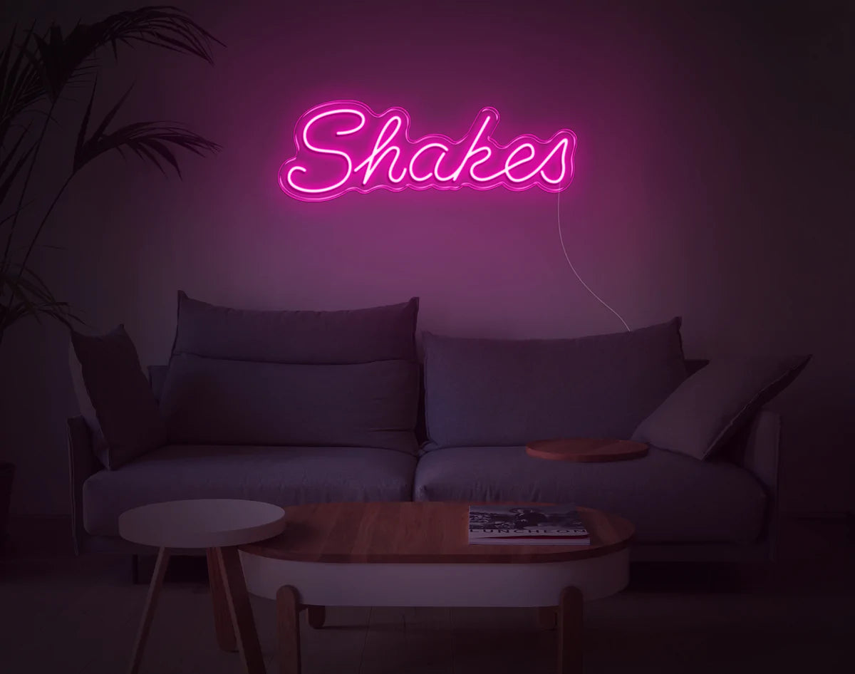 "Shakes" Neon Sign