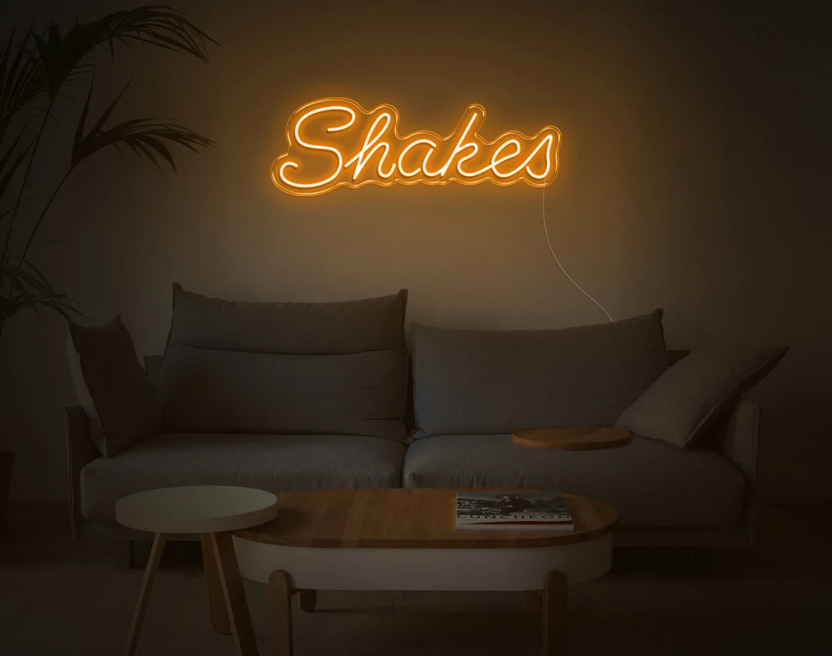 "Shakes" Neon Sign