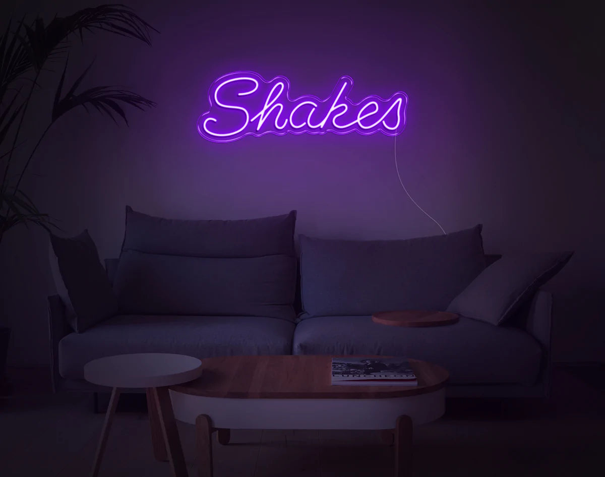 "Shakes" Neon Sign