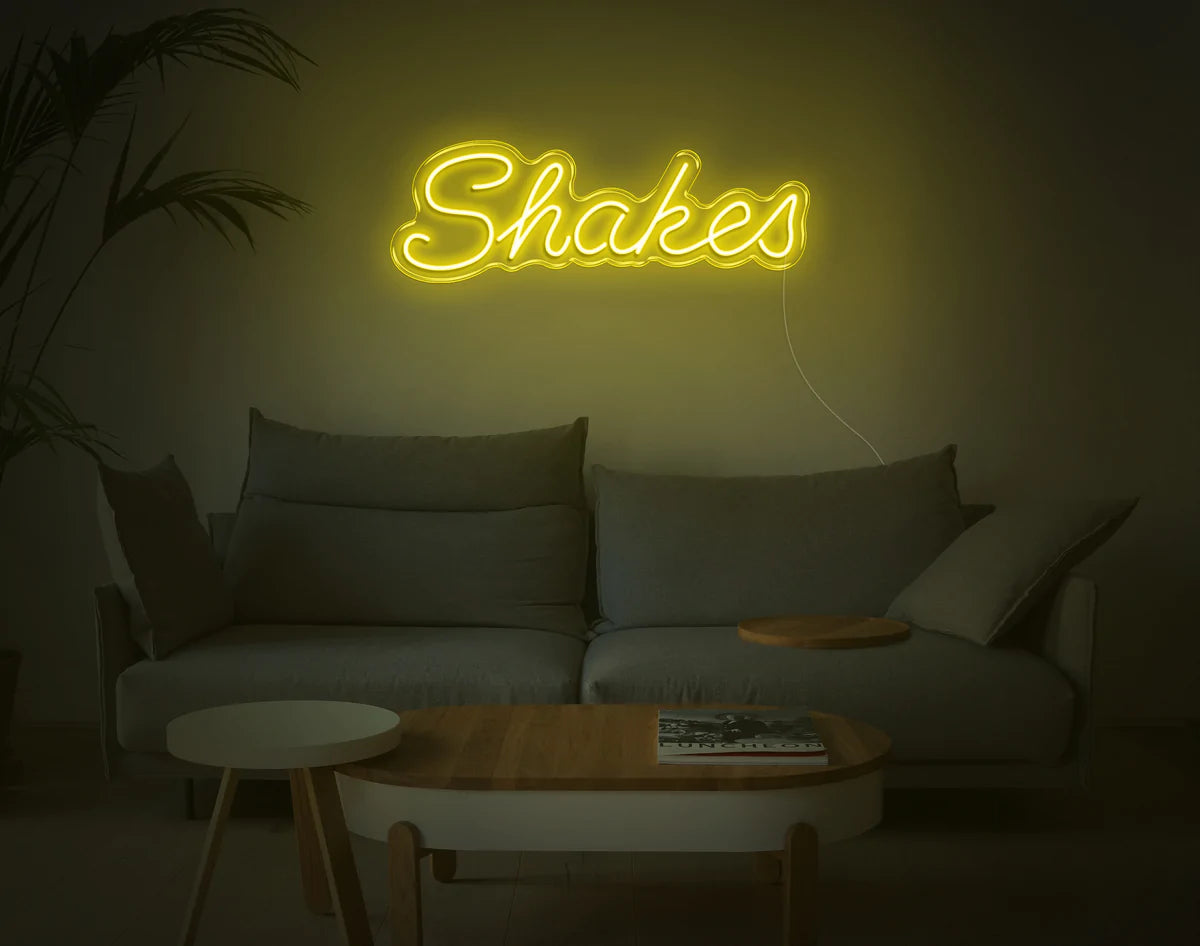 "Shakes" Neon Sign