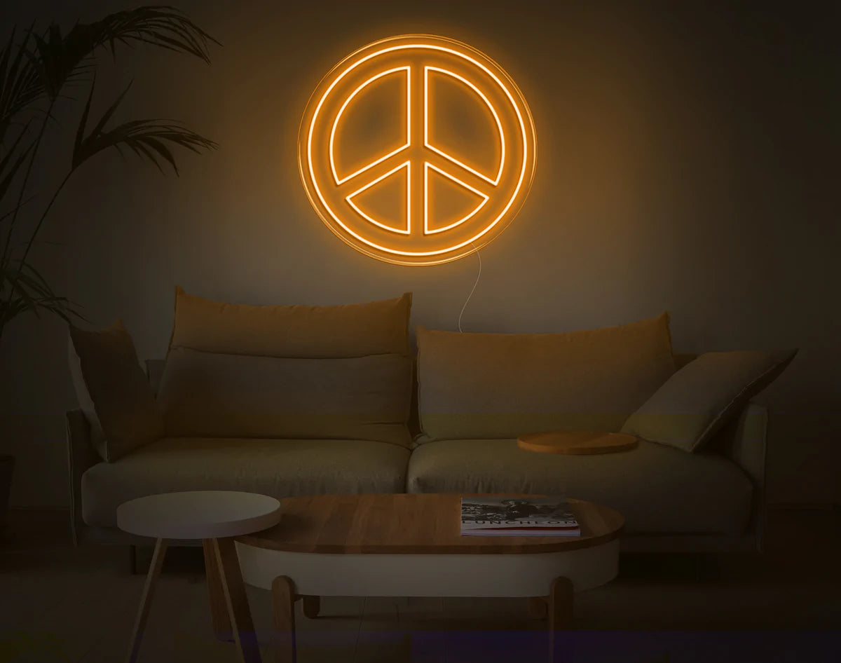 "Peace" Neon Sign