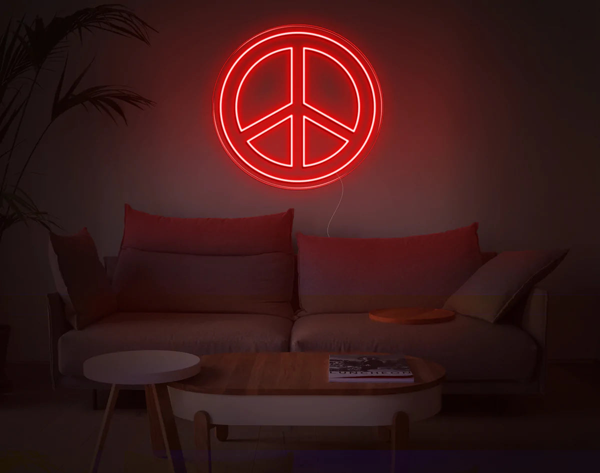 "Peace" Neon Sign