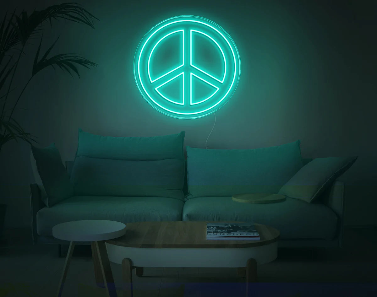 "Peace" Neon Sign