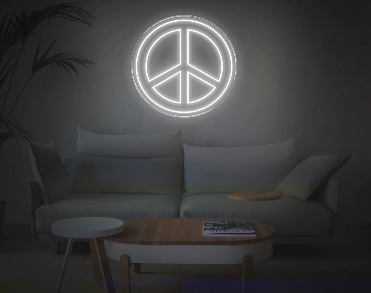 "Peace" Neon Sign